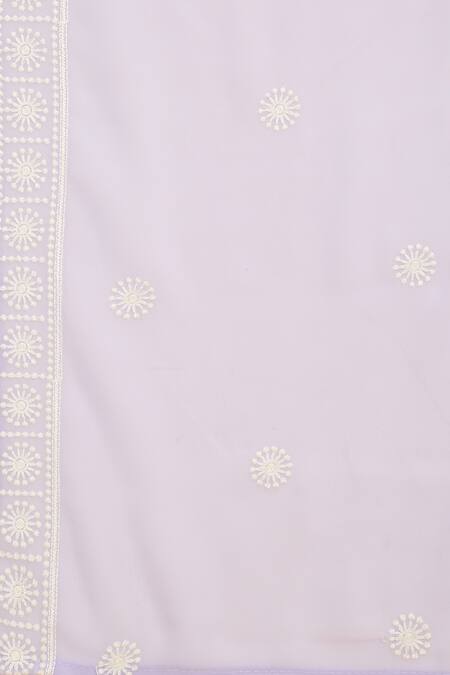 Buy_Aham-Vayam_Purple Georgette, Silk Mirrors, Embroidery Round Suhana Work Kurta Sharara Set 