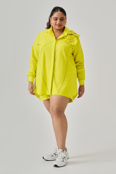 neetiandmudita Floral Drift Shirt With Shorts 