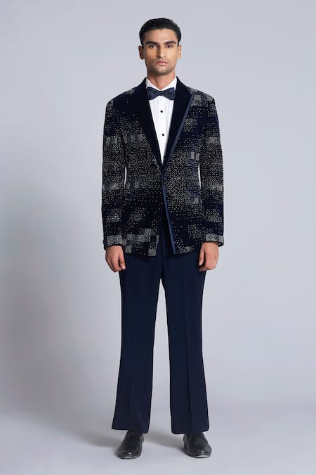 Sarab Khanijou Sequin Embroidered Tuxedo Set 