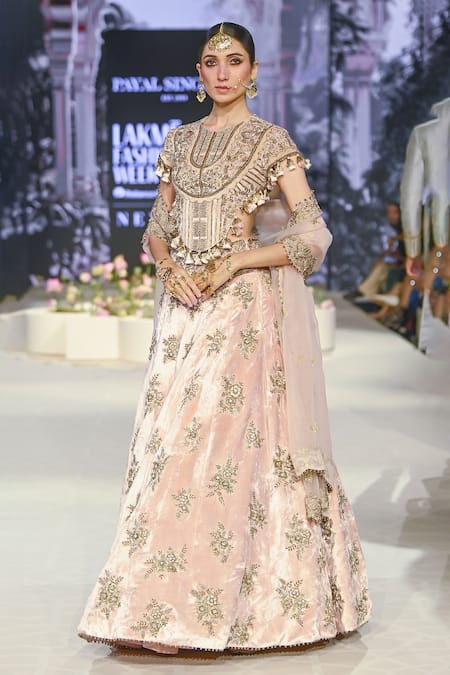 Payal Singhal Faizah Floral Zardozi Embroidered Lehenga Set 