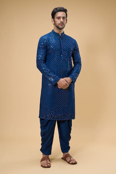 Hilo Design Mirror Embroidered Kurta Set 