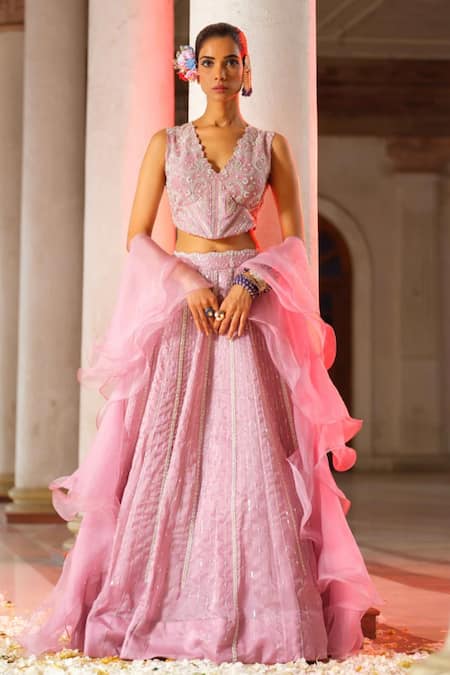 Anu Pellakuru Astron Ray Embroidered Lehenga Set 