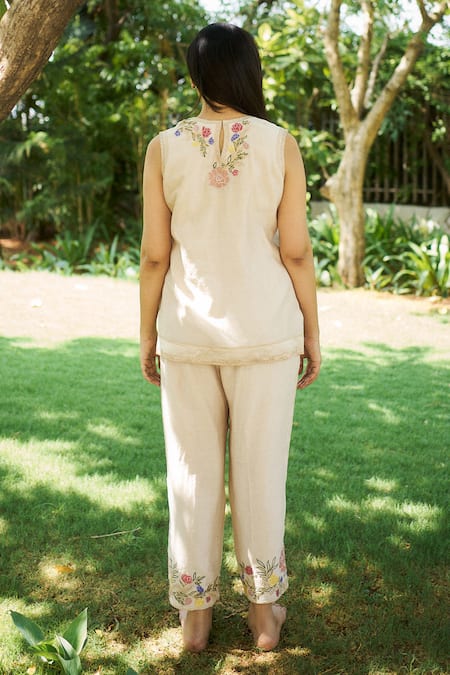 Purple Patch Dhalia Embroidered Top With Pant 