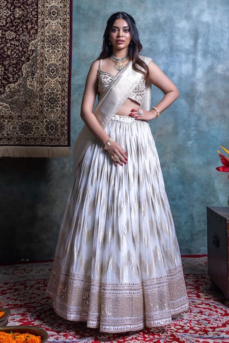 Jiya By Veer Design Studio Embroidered Lehenga Set 