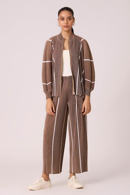 Scarlet Sage Beren Pleated Jacket With Pant 