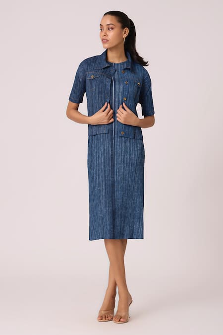 Scarlet Sage Devyne Denim Dress With Jacket 