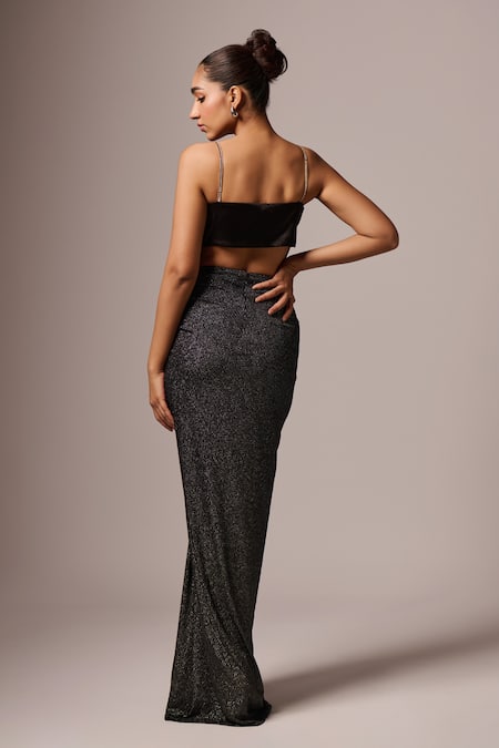 Emblaze Front Bow Crop Top With Mermaid Skirt 