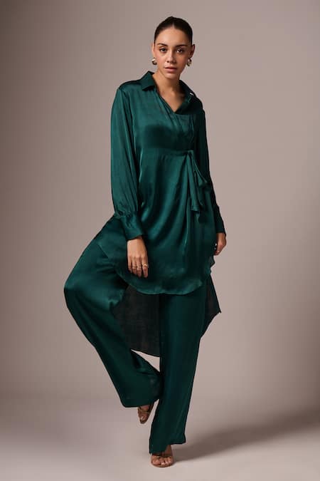 Emblaze Puff Sleeve Angarkha & Pant Set 