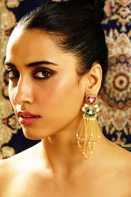 Joules by Radhika Chromatic Cascade Dangler Earrings 