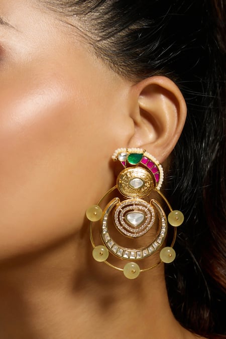 Joules By Radhika Parrot Whimsy Round Earrings 
