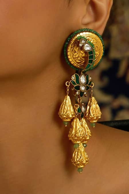 Joules By Radhika Parrot Whimsy Dangler Earrings 