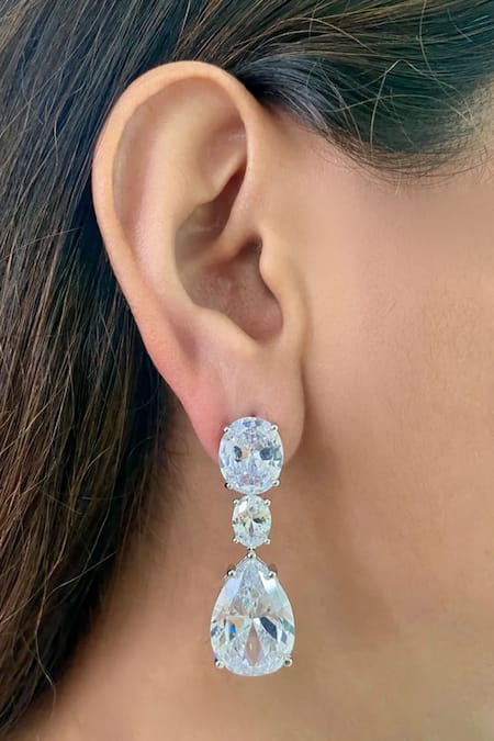 PRERTO Infinite Orchid Diamond Necklace Set 