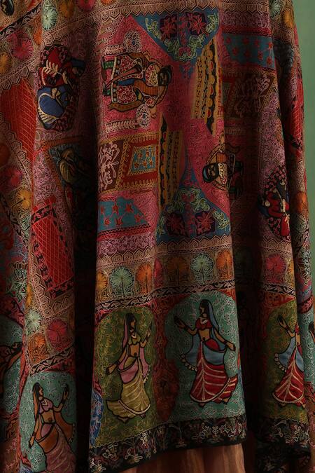 Dusala_Multi Color Ija Cashmere Shawl_Online_at_Aza_Fashions