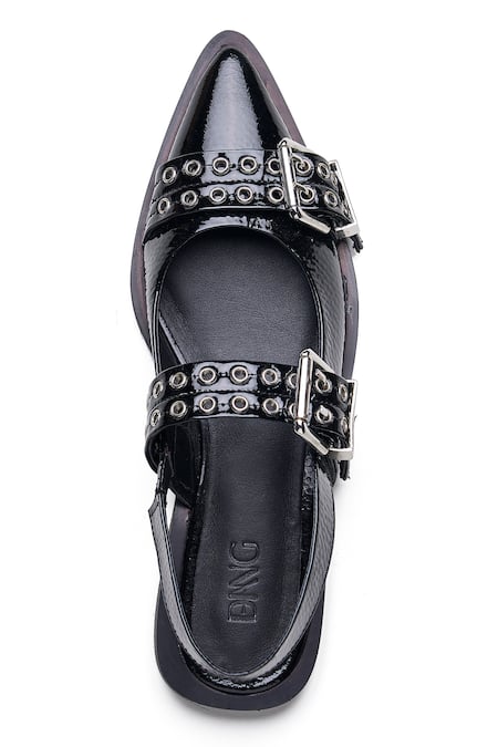 Dang Shoes Juliana Eyelet Embellished Ballerina Flats 