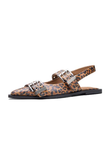 Dang Shoes Juliana Leopard Pattern Ballerina Flats 