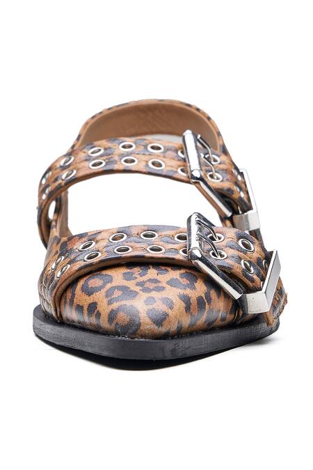 Dang Shoes Multi Color Juliana Leopard Pattern Ballerina Flats Online at Aza Fashions Dang Shoes_Multi Color Juliana Leopard Pattern Ballerina Flats _Online_at_Aza_Fashions
