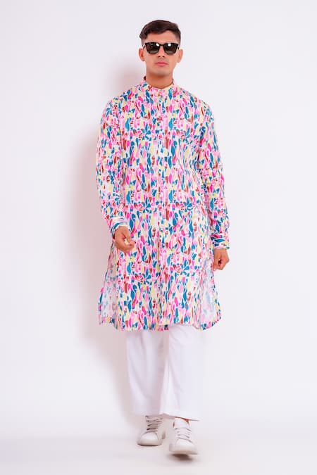 studio error Abstract Pattern Printed Kurta 