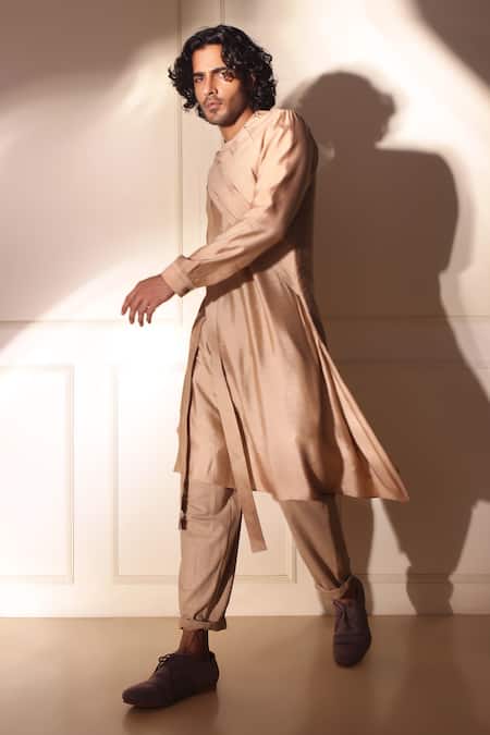 Buy Studio Error Grey Cotton, Silk Embroidery Box Pintuck Bodice Kurta Online at Aza Fashions Buy_Studio Error_Grey Cotton, Silk Embroidery Box Pintuck Bodice Kurta _Online_at_Aza_Fashions