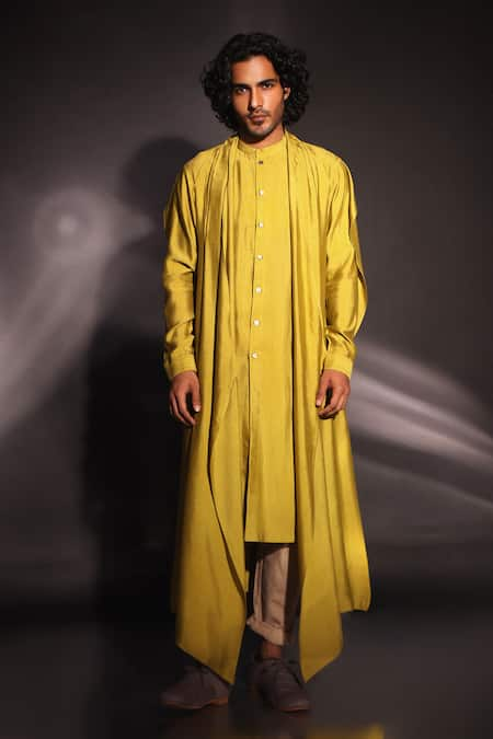 studio error Asymmetric Draped Layered Kurta 