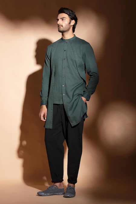 studio error Drape Panel Shirt 