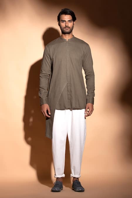 studio error Asymmetric Panel Short Kurta 