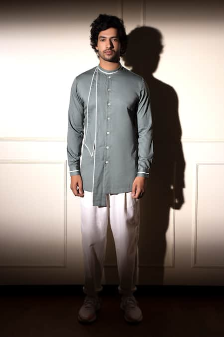 studio error Cut-Out Panel Short Kurta 