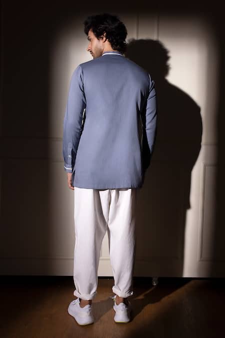 Studio Error Solid Layered Panel Short Kurta 