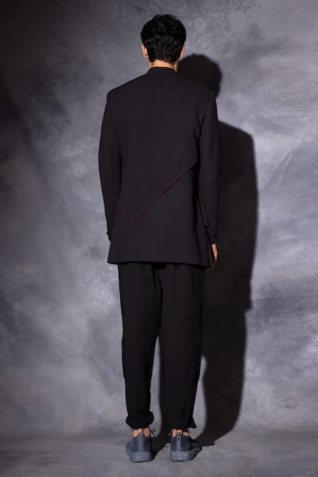 Studio Error Handwoven Cotton Embroidered Bandhgala 