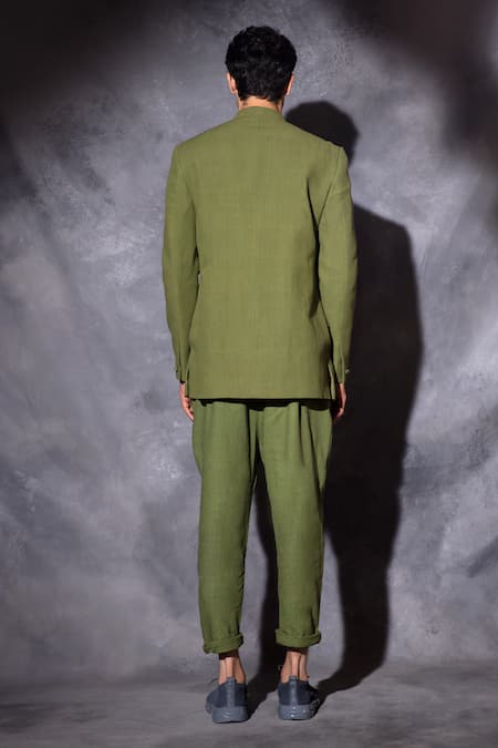 Studio Error Cotton Embroidered Layered Bandhgala 