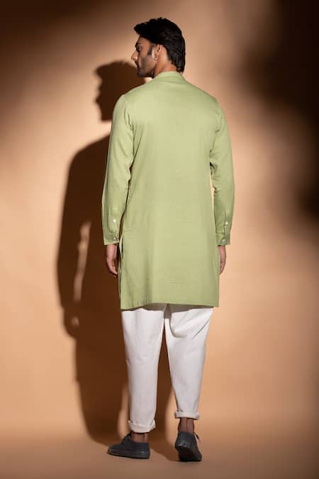 Studio Error Concealed Placket Hand Embroidered Layered Kurta 