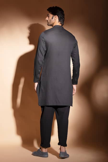Studio Error Hand Embroidered Flap Overlapping Kurta 