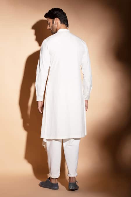 Studio Error Hand Embroidered Asymmetric Pleated kurta 