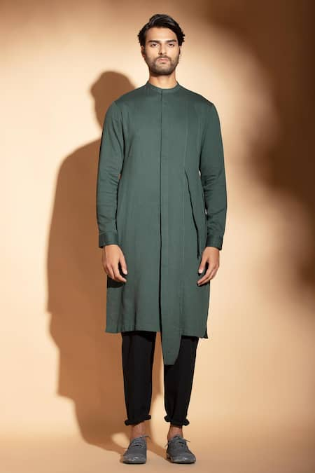 studio error Hand Embroidered Side Layered Kurta 