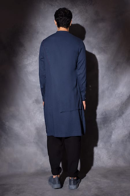 Studio Error Contrasting Hand Embroidered Layered Kurta 