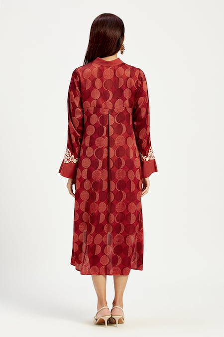 Madder Much Marj Moon Handwoven High Low Dress 