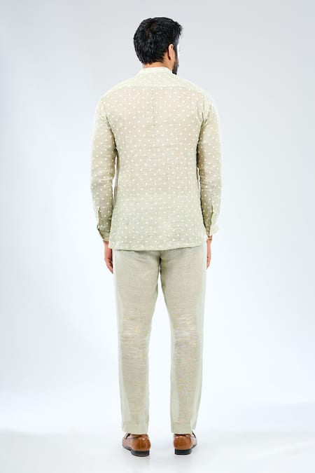 Rabani & Rakha Thread Work Shirt With Pant 