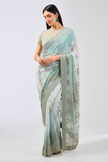 Rabani & Rakha Nabai Embroidered Saree Set 