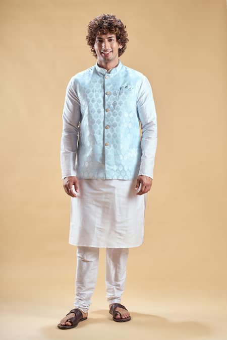 Arihant Rai Sinha Floral Butta Bundi & Kurta Set 