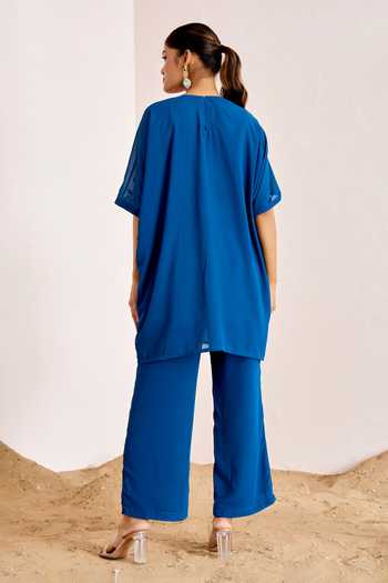 Suruchi Parakh Hand Embroidered Kaftan With Pant 