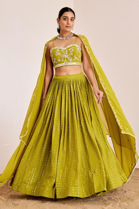 Suruchi Parakh Sequin Embroidered Lehenga Set 