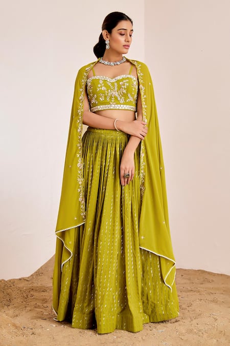Suruchi Parakh Sequin Embroidered Lehenga Set 