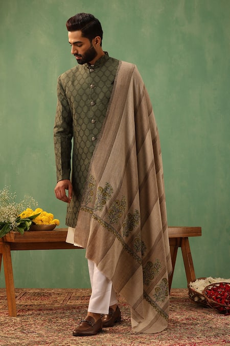 Buy Dusala Beige Isla Pashmina Shawl Online at Aza Fashions Buy_Dusala_Beige Isla Pashmina Shawl _Online_at_Aza_Fashions