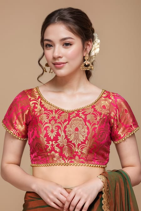 Khwaab by Sanjana Lakhani Banarasi Brocade Woven Blouse 