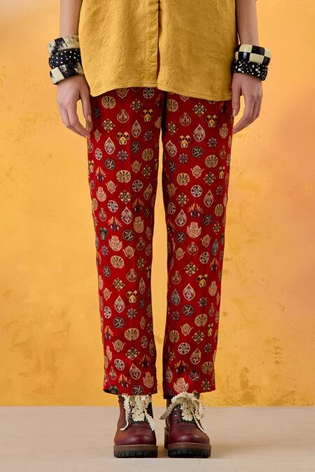 Aseem Kapoor Yellow Silk, Satin Embroidery Collared Mandala Shirt With Trouser at Aza Fashions Aseem Kapoor_Yellow Silk, Satin Embroidery Collared Mandala Shirt With Trouser _at_Aza_Fashions