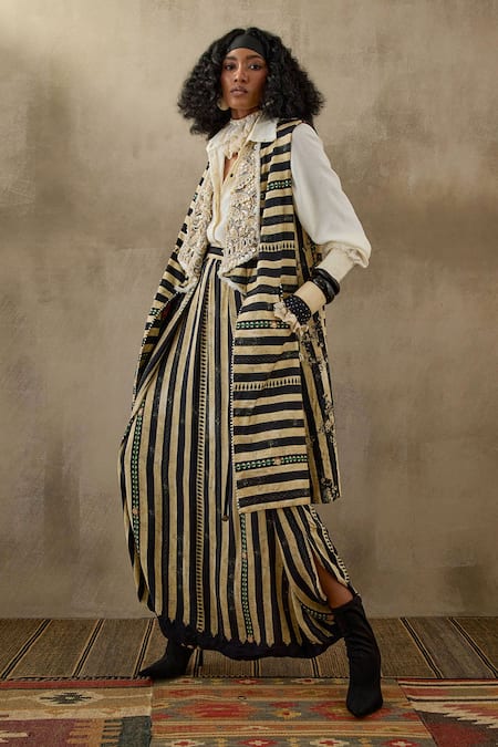 ASEEM KAPOOR Hina Structured Stripe Print Jacket 