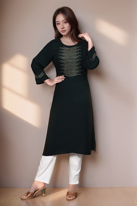 Khwaab by Sanjana Lakhani Wave Pattern Kurta 