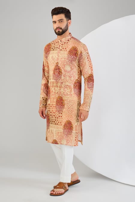 Kasbah Kalamkari Mandala Print Kurta 