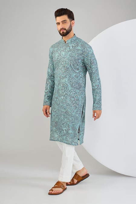 Kasbah Paisley Embroidered Kurta 