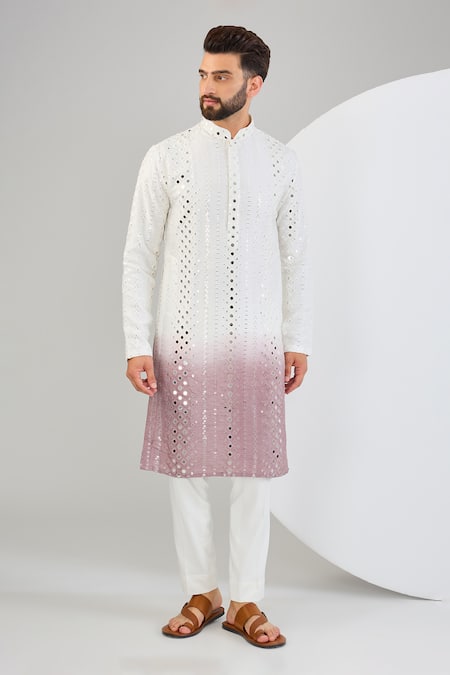 Kasbah Mirror Work Gradient Kurta 