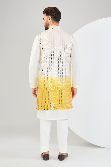 Kasbah Gradient Mirrorwork Open Shrug 